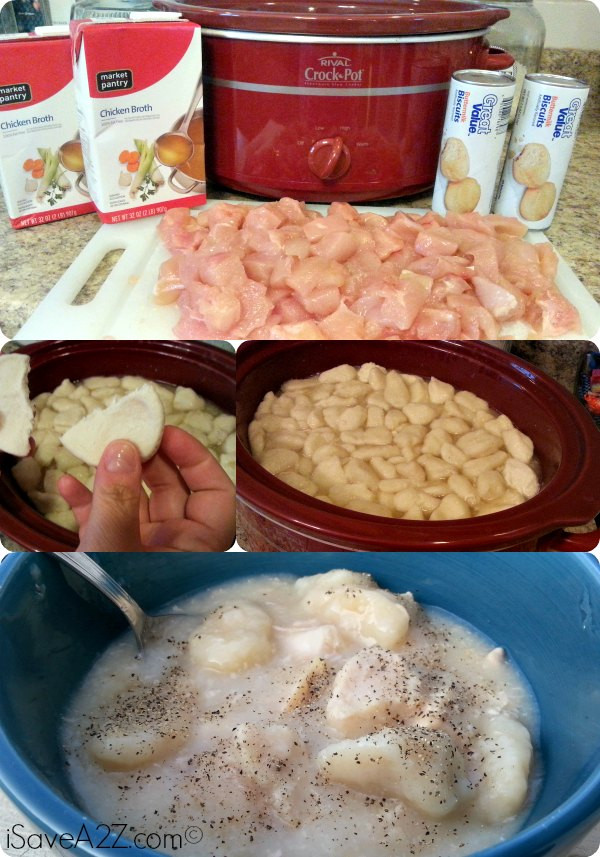 Crockpot Chicken And Dumplings With Grands Biscuits
 chicken and dumplings slow cooker pillsbury