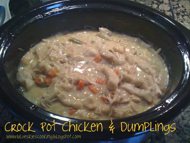 Crockpot Chicken And Dumplings With Grands Biscuits
 Tastefully Done Crock Pot Chicken & Dumplings