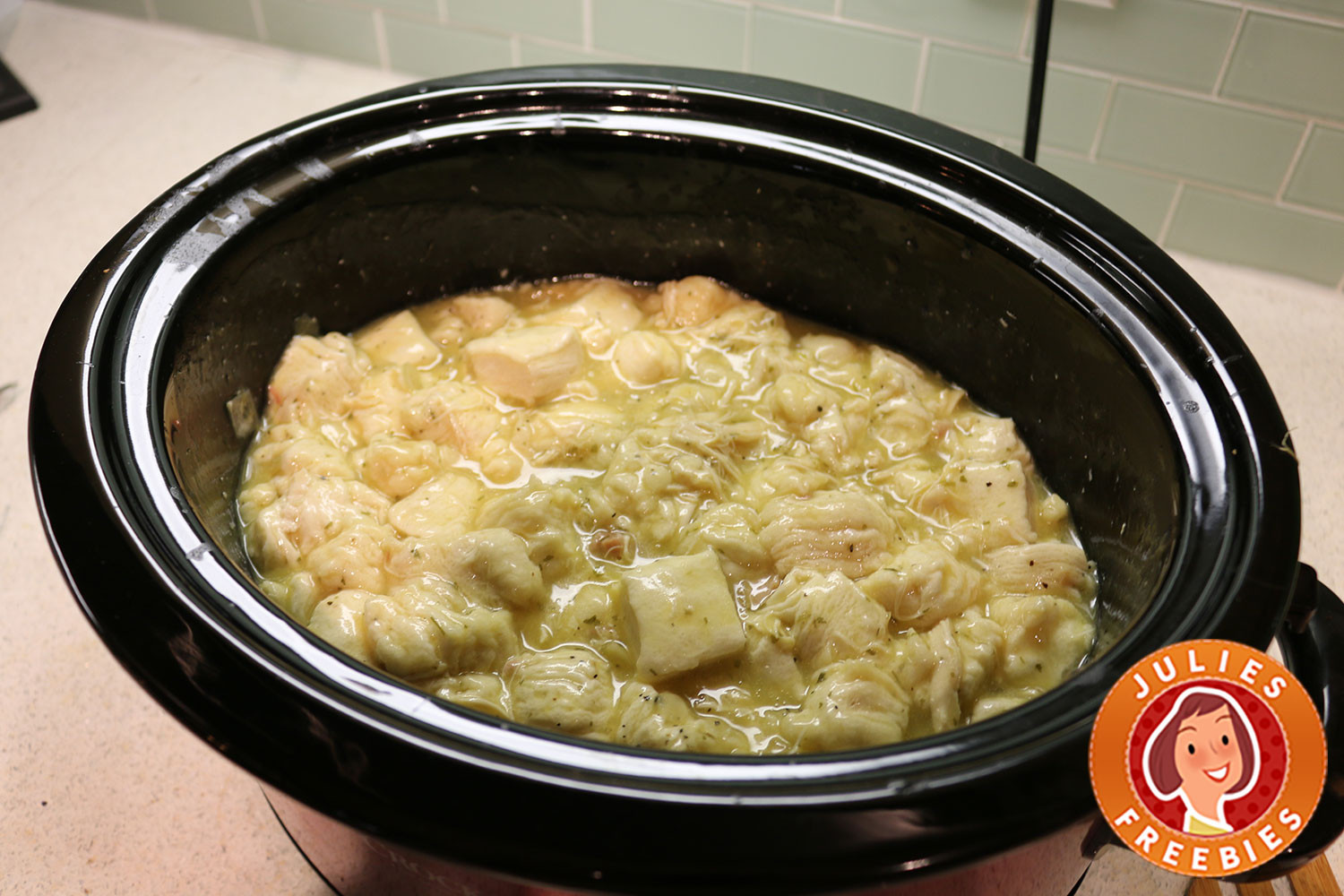 Crockpot Chicken And Dumplings With Grands Biscuits
 Easy Crock Pot Chicken and Dumplings Julie s Freebies