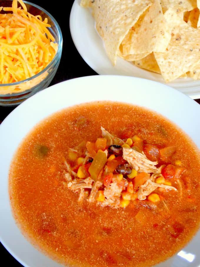 Crockpot Chicken Enchilada Soup
 Crock Pot Chicken Enchilada Soup The Wholesome Dish