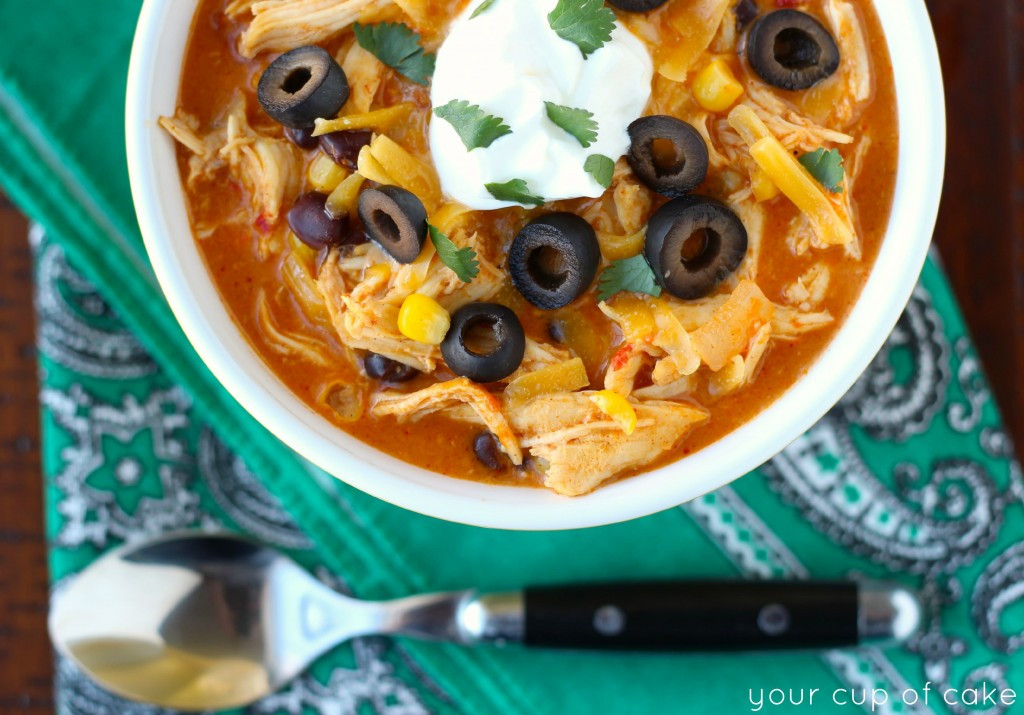 Crockpot Chicken Enchilada Soup
 Crock Pot Chicken Enchilada Soup Your Cup of Cake