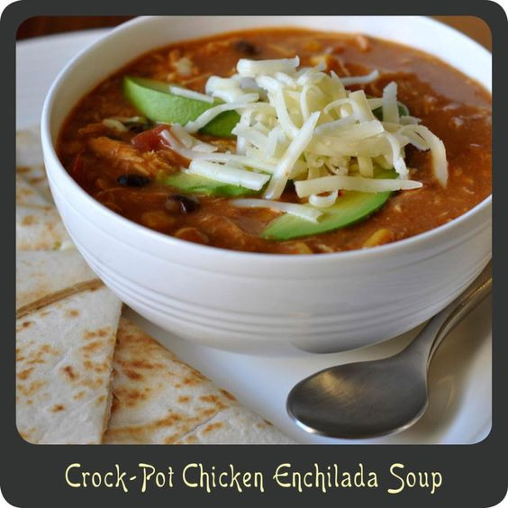 Crockpot Chicken Enchilada Soup
 Recipe—Crock Pot Chicken Enchilada Soup