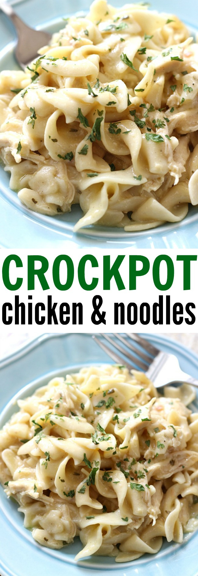 Crockpot Chicken Noodles
 Crockpot Chicken and Noodles Belle of the Kitchen