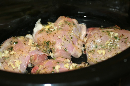 Crockpot Chicken Thighs And Rice
 Slow Cooker Herb Chicken with Rice and Spinach Faithful