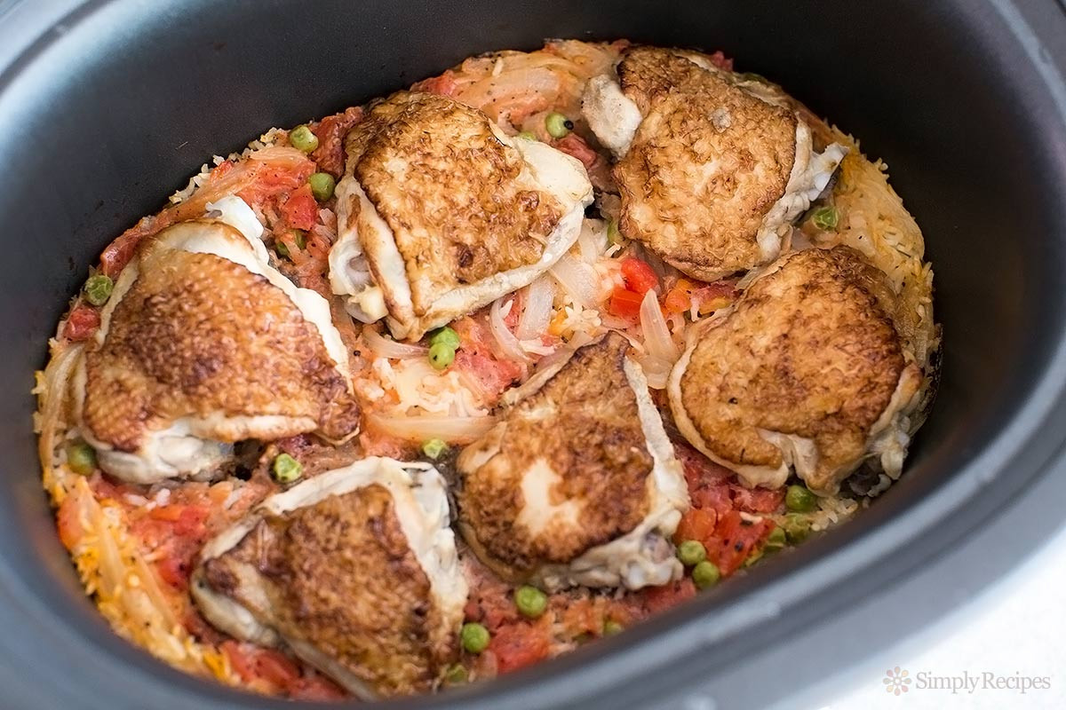Crockpot Chicken Thighs And Rice
 Slow Cooker Chicken Rice Casserole Recipe