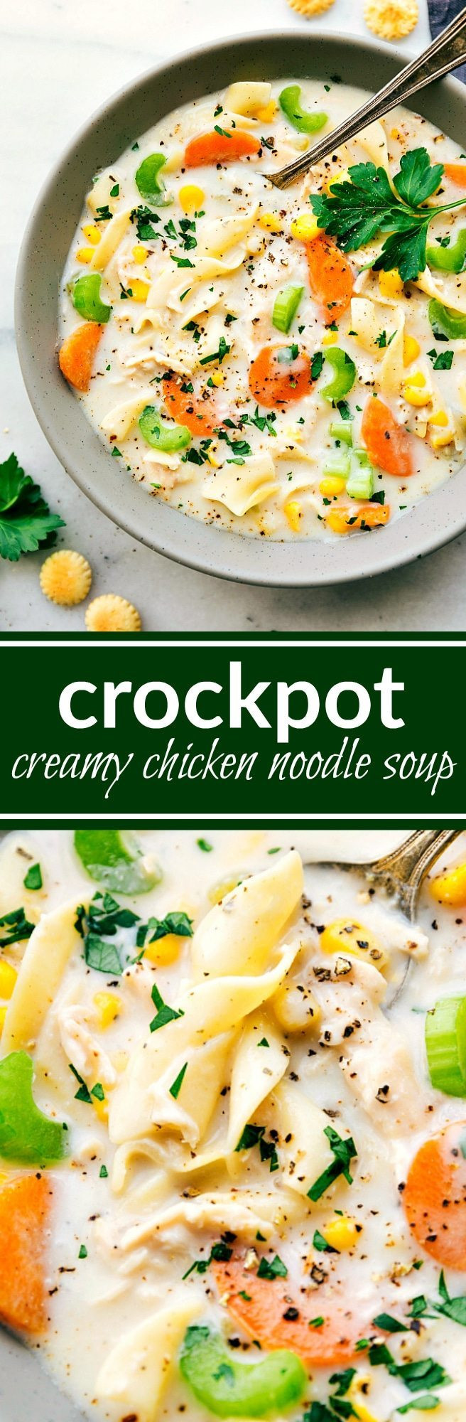 Crockpot Creamy Chicken Noodle Soup
 Crockpot Creamy Chicken Noodle Soup Chelsea s Messy Apron