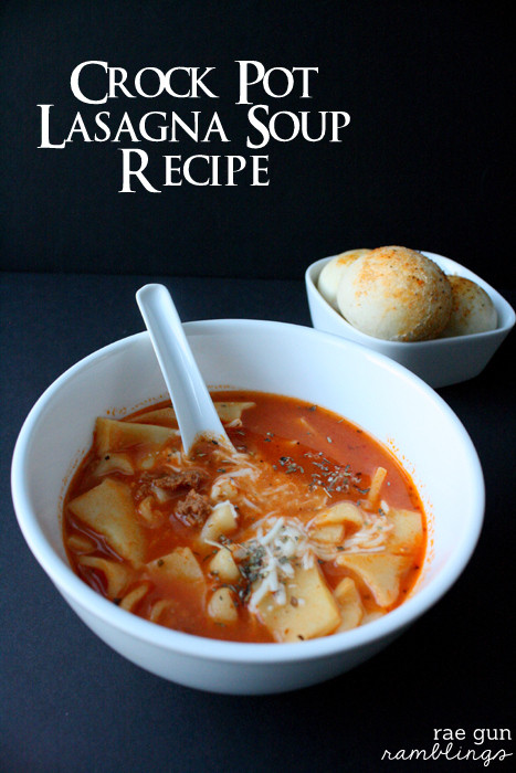 Crockpot Lasagna Soup
 Crock Pot Lasagna Soup Recipe and Other Football Party