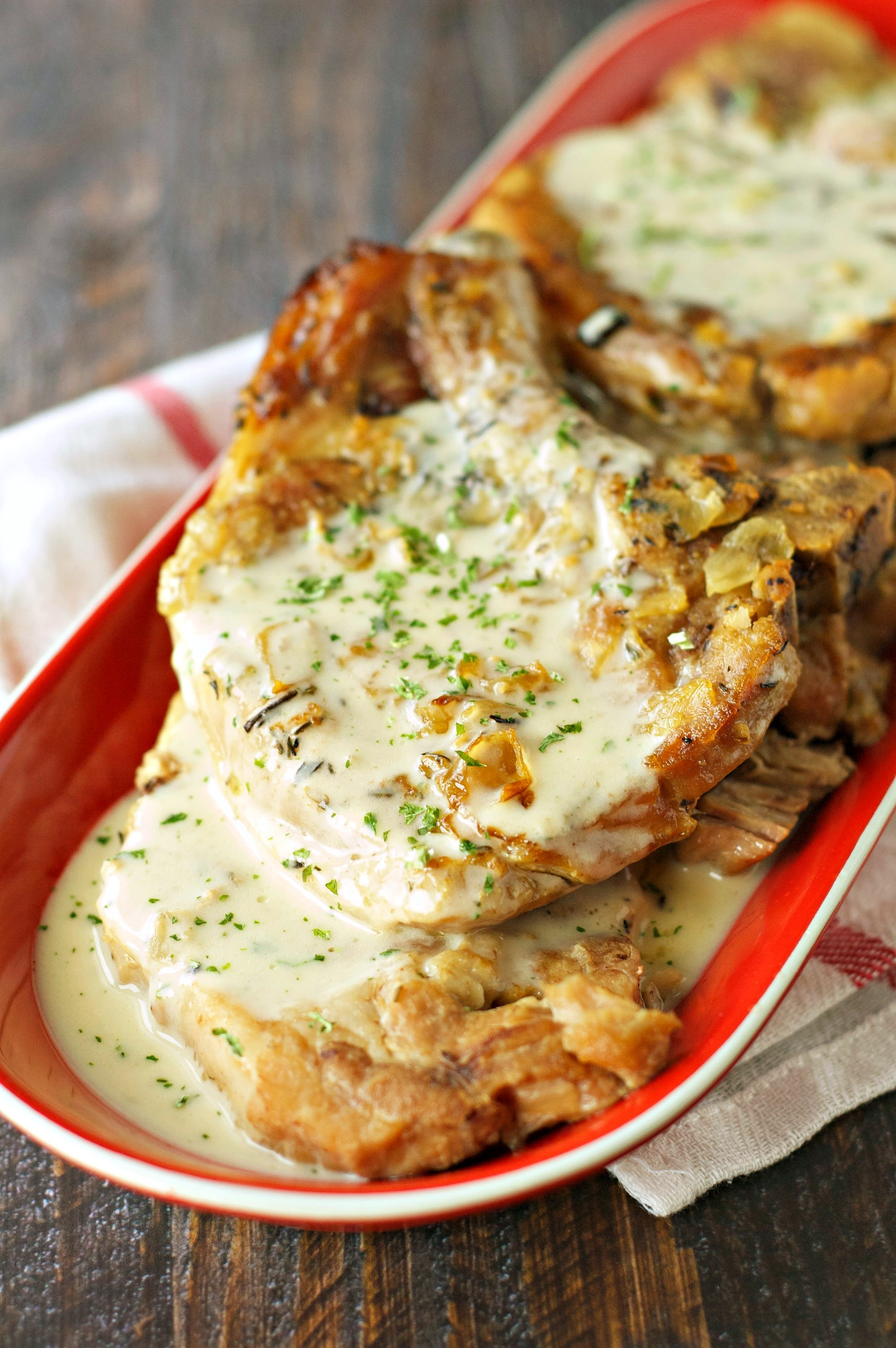 Crockpot Pork Chops
 Slow Cooker Pork Chops with Creamy Herb Sauce Slow