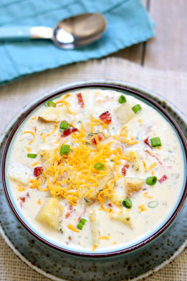 Crockpot Potato Soup Recipe
 Slow Cooker Sour Cream Potato Bacon Soup 365 Days of