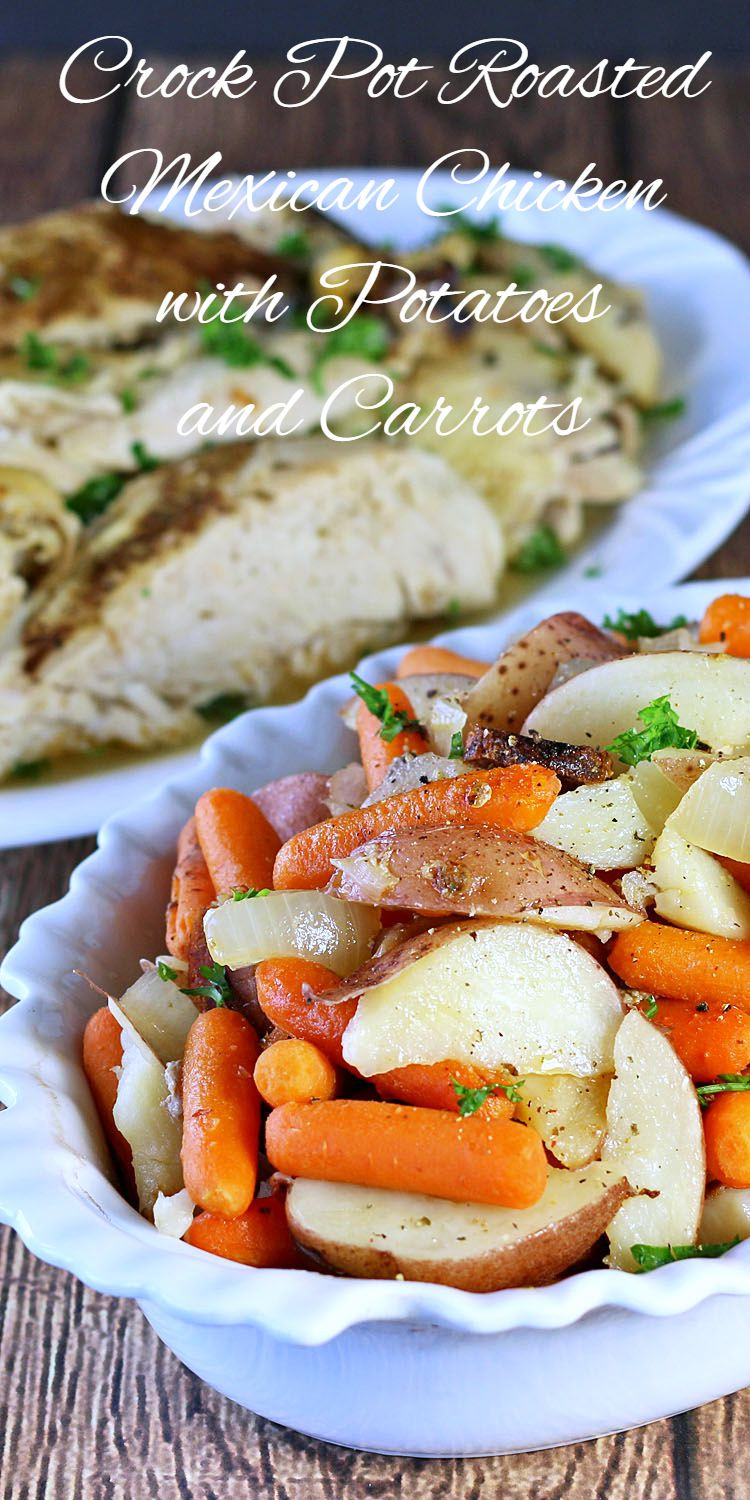 Crockpot Roasted Potatoes
 Crock Pot Roasted Mexican Chicken with Potatoes and