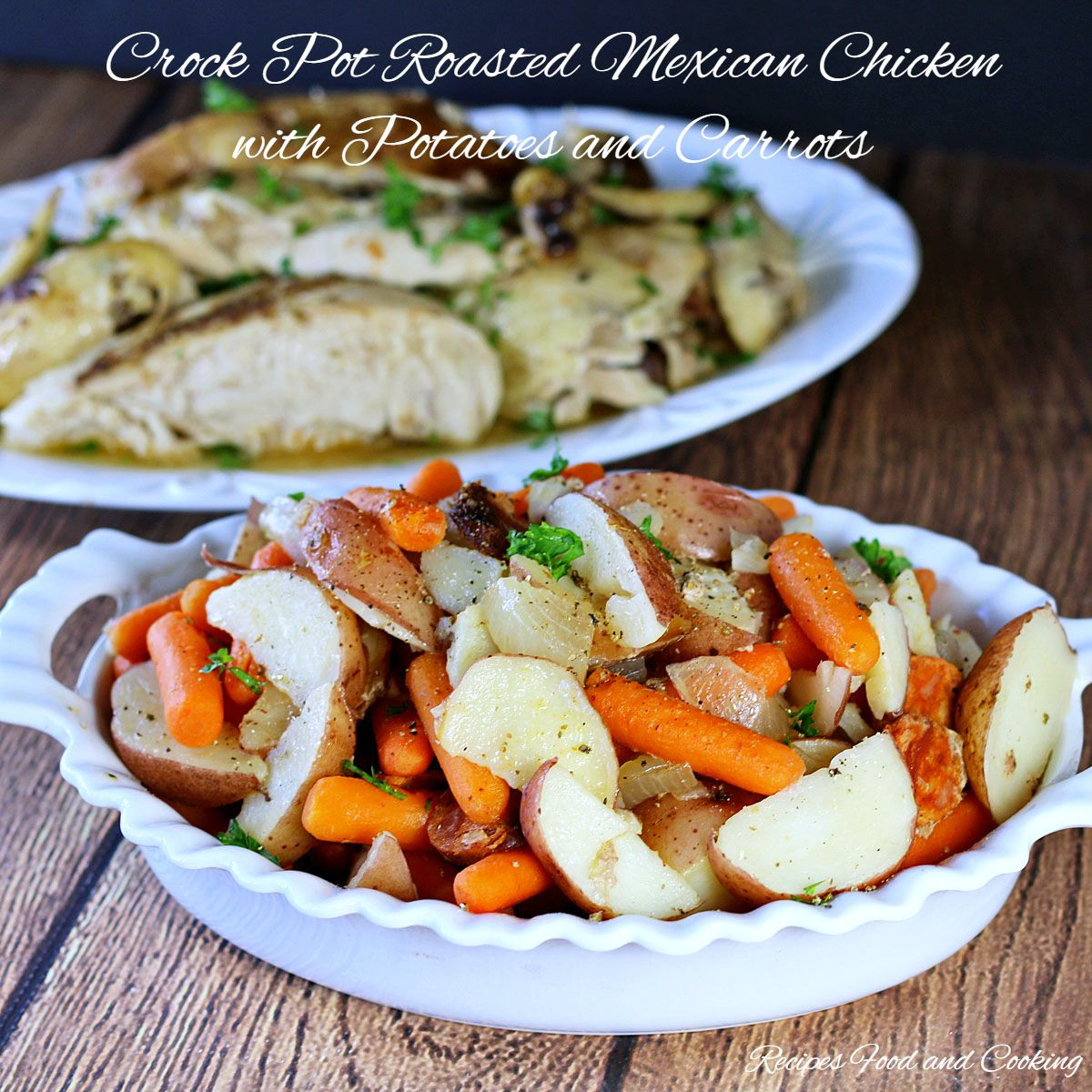 Crockpot Roasted Potatoes
 Crock Pot Roasted Mexican Chicken with Potatoes and