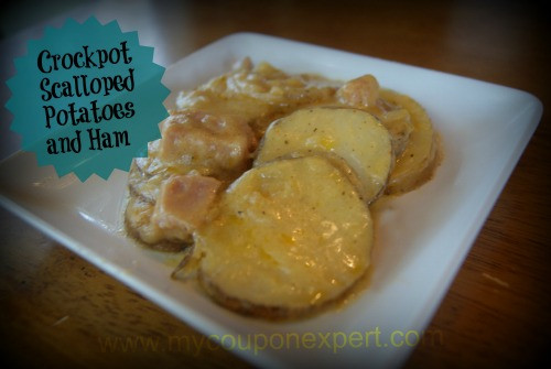 Crockpot Scalloped Potatoes
 Thrifty Recipe Crockpot Scalloped Potatoes and Ham