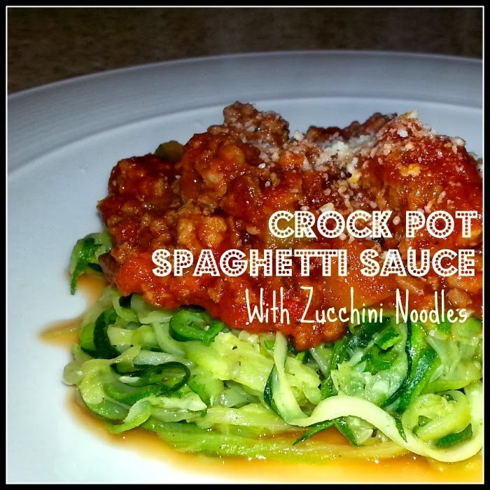 Crockpot Spaghetti Sauce
 Crock Pot Spaghetti Sauce with Zucchini Noodles