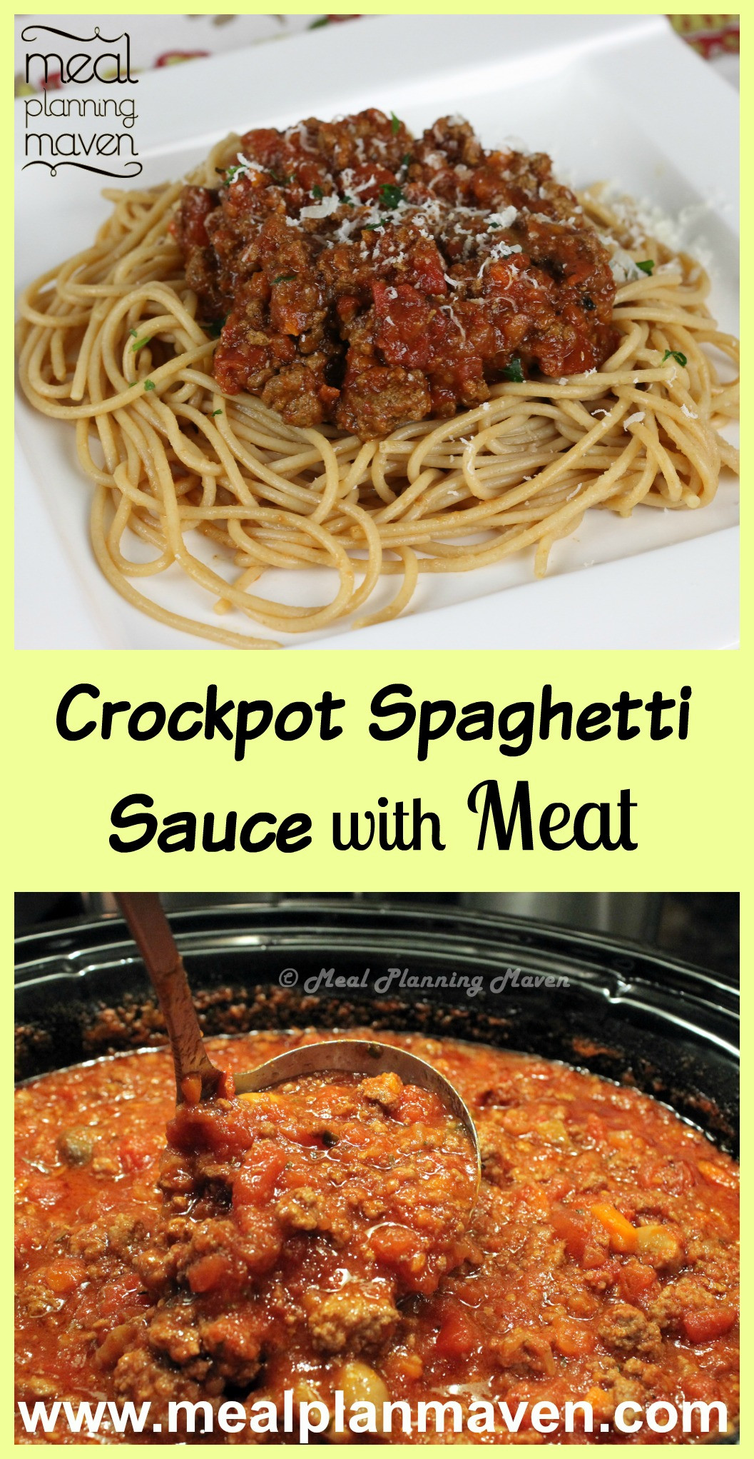 Crockpot Spaghetti Sauce
 Crock Pot Meaty Pasta Sauce Recipe — Dishmaps