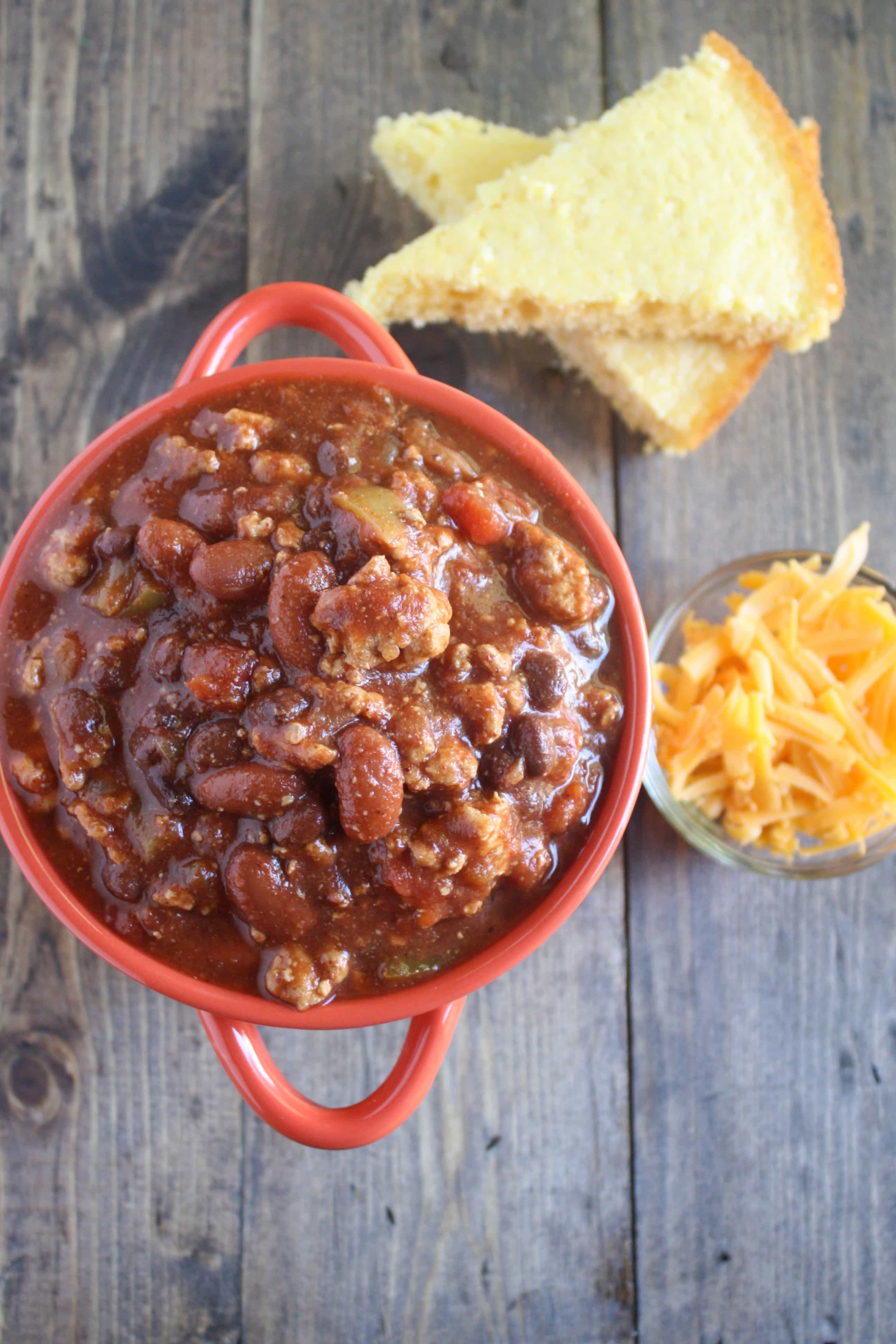 Crockpot Turkey Chili
 Crockpot Turkey Chili