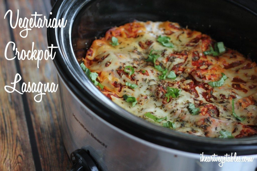 Crockpot Vegetarian Recipes
 The Easiest Ve arian Crockpot Lasagna I Heart Ve ables