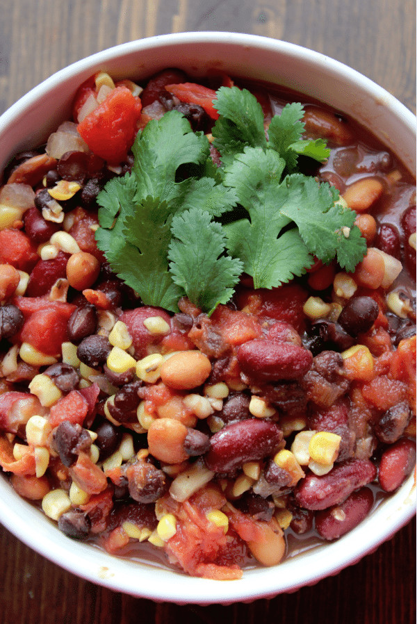 Crockpot Vegetarian Recipes
 Crock Pot Ve arian Three Bean Chili