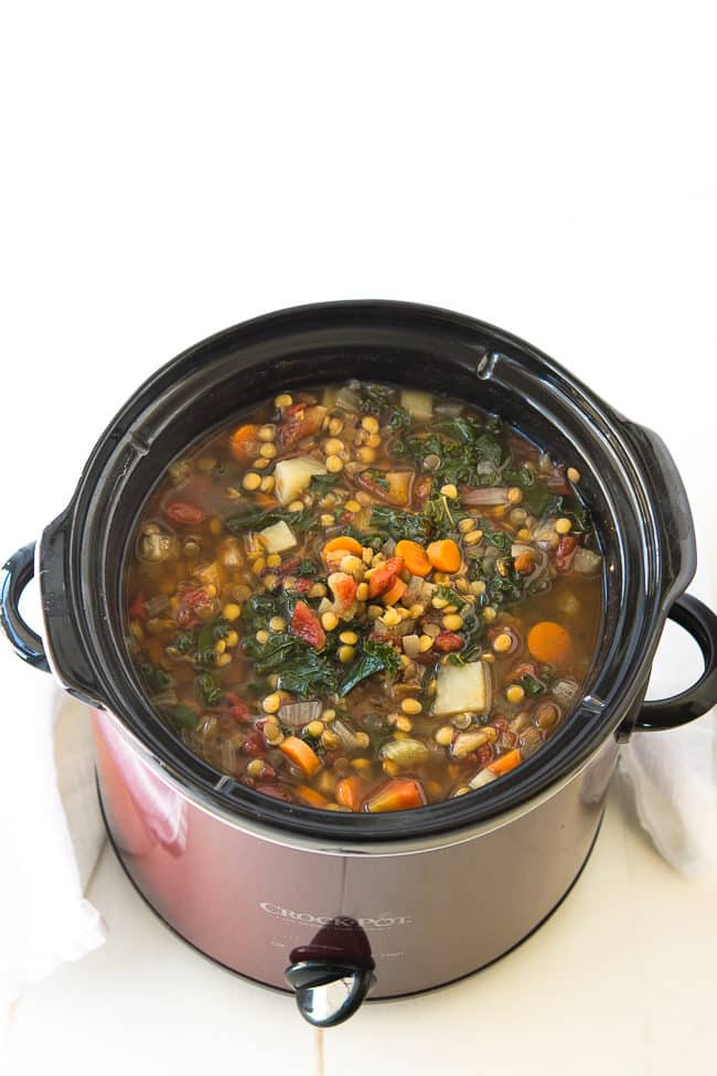 Crockpot Vegetarian Recipes
 Crock Pot Ve able Lentil Soup