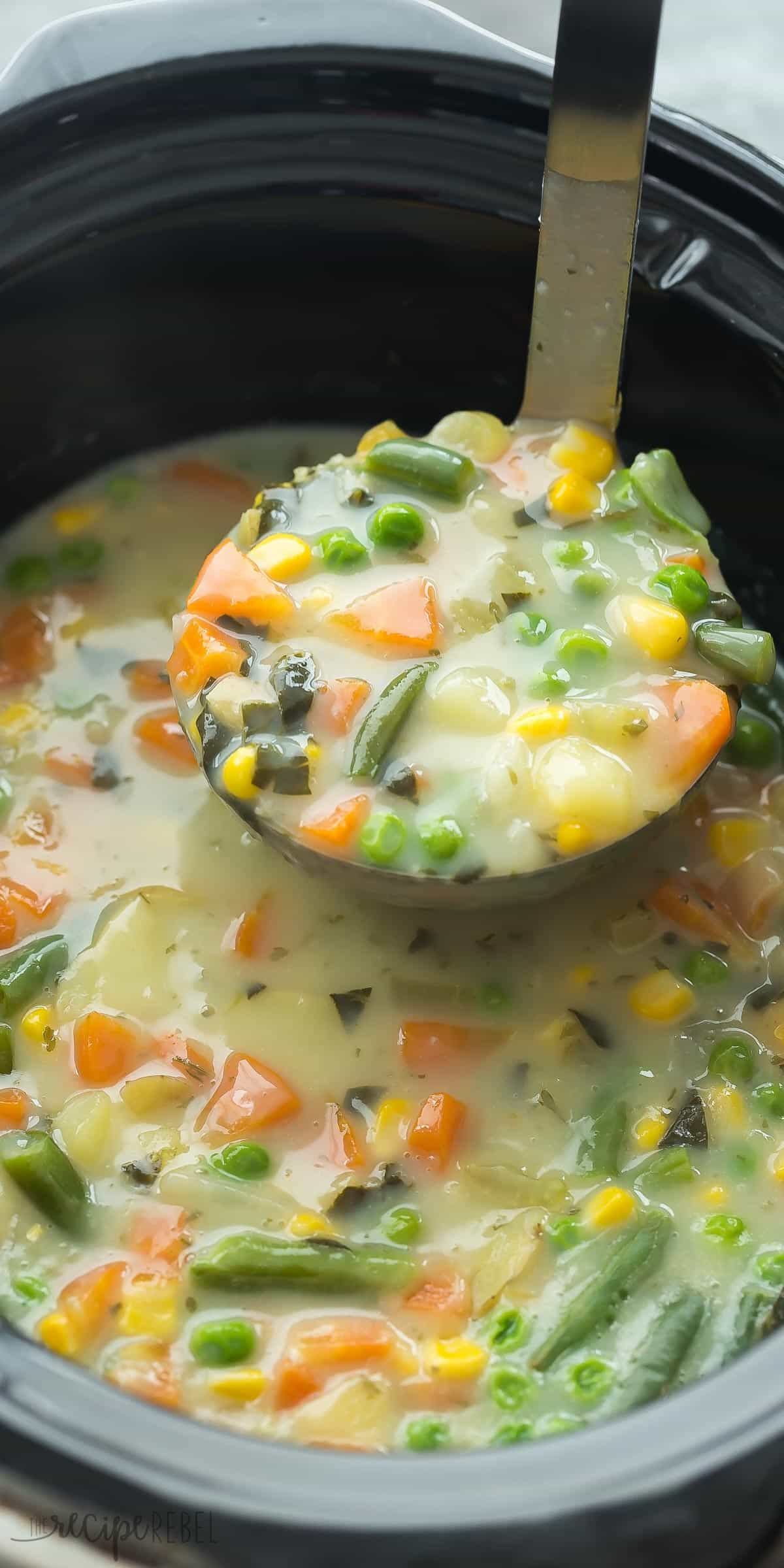 Crockpot Vegetarian Recipes
 Slow Cooker Creamy Ve able Soup with RECIPE VIDEO