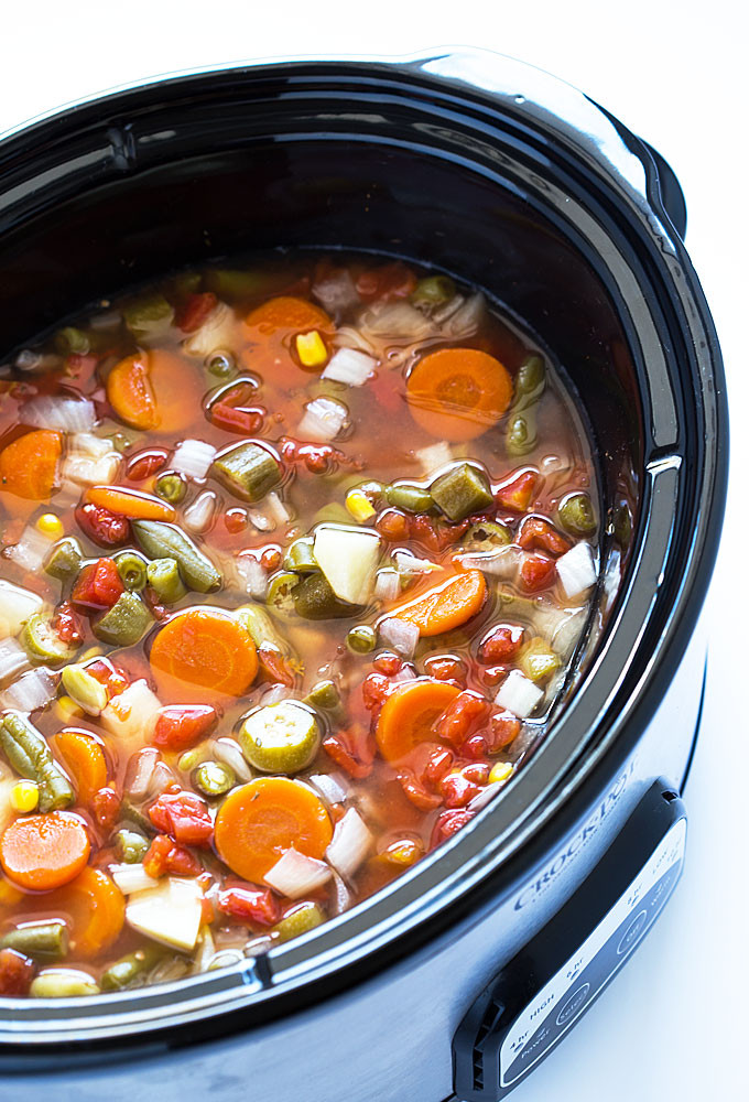 Crockpot Vegetarian Recipes
 Easy Crock Pot Ve able Soup