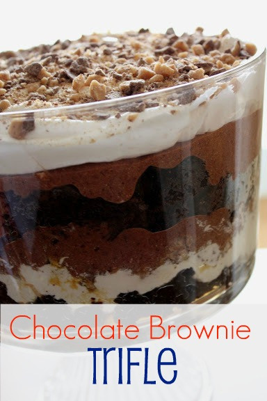 Crowd Pleasing Desserts
 Chocolate Brownie Trifle The Red Headed Hostess