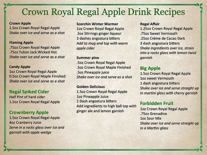 Crown Apple Drinks Recipes
 Wirtz Beverage Illinois Introducing The New Crown Royal