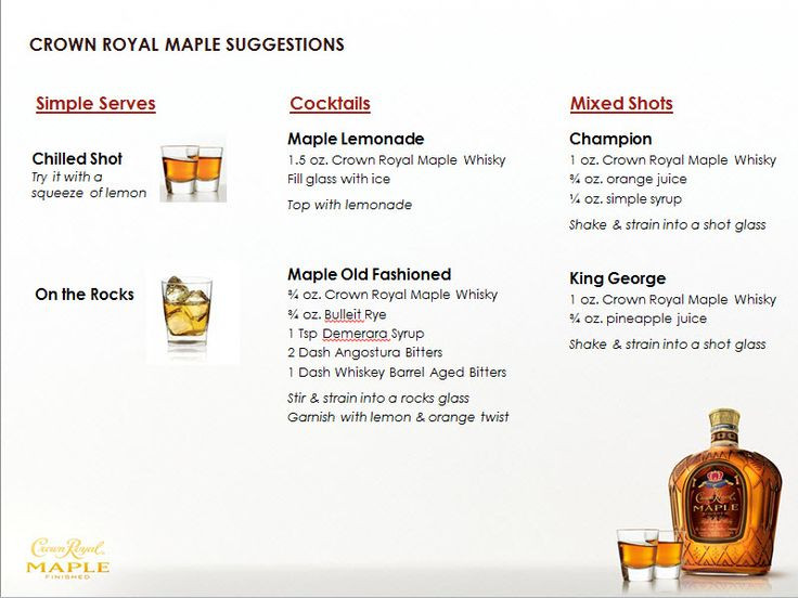 Crown Apple Drinks Recipes
 1000 images about Maple Crown Royal Recipes on Pinterest