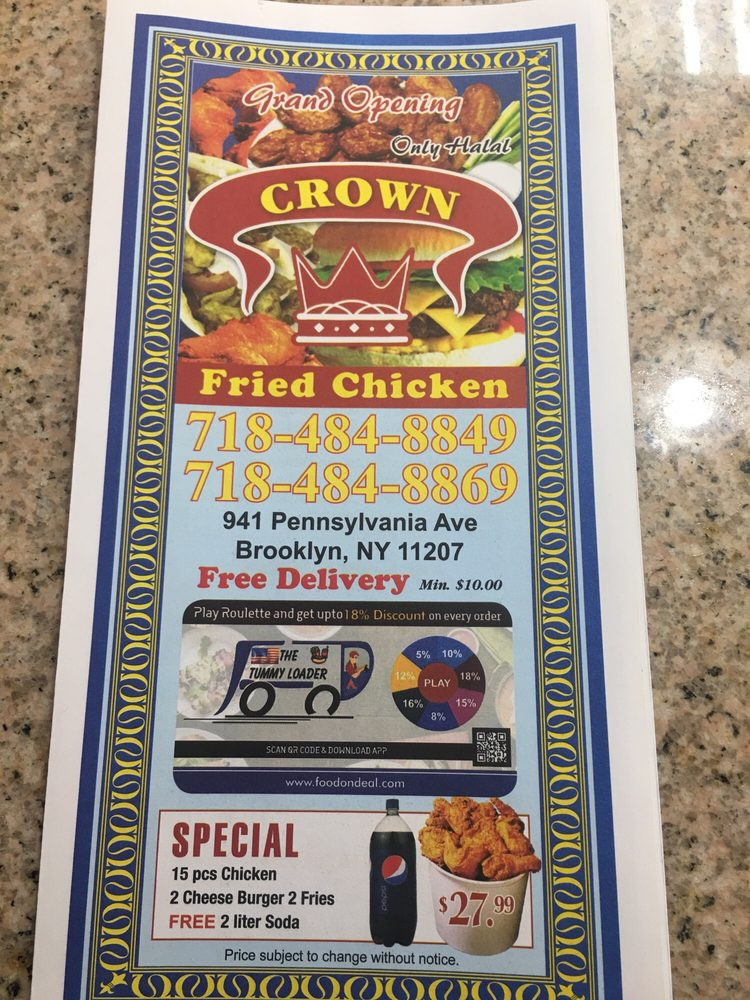 Crown Fried Chicken Menu
 Crown Fried Chicken 119 s Chicken Wings 941