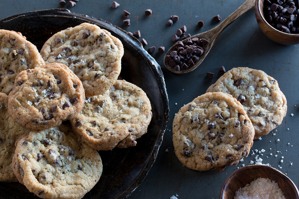 Crunchy Chocolate Chip Cookies
 crispy chewy chocolate chip cookies Bake Love Give