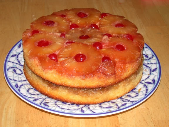 Crushed Pineapple Upside Down Cake
 Double Layer Pineapple Upside Down Cake