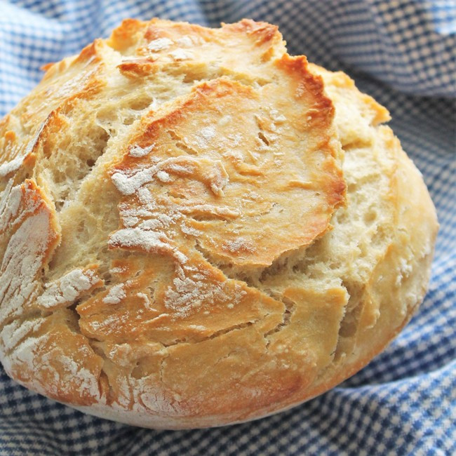 Crusty Bread Recipe
 Crusty Bread No Knead and Baked in a Bowl – My Recipe