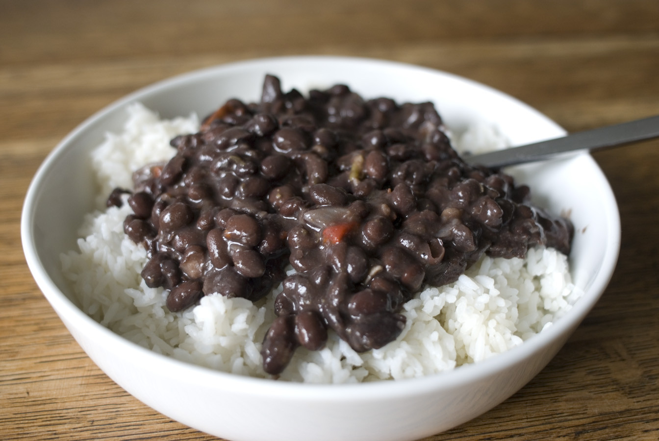 Cuban Black Beans And Rice
 Simmering Over the Kolz Noche Buena de Cuba