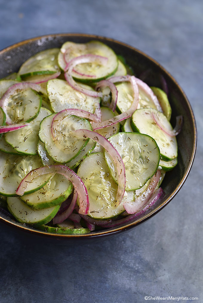 Cucumber Onion Salad
 ion Cucumber Salad Recipe