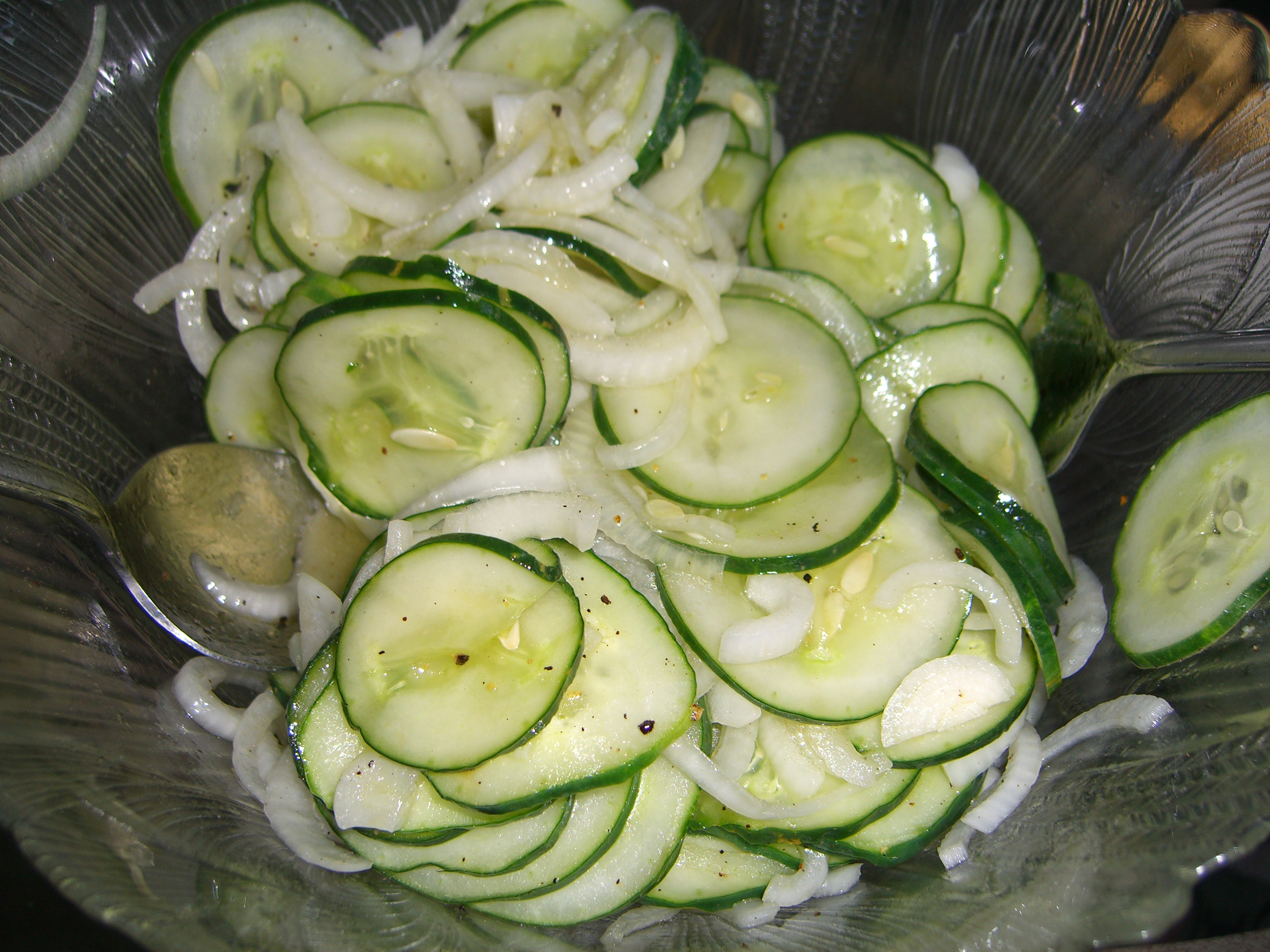Cucumber Onion Salad
 Cucumber and ion Salad