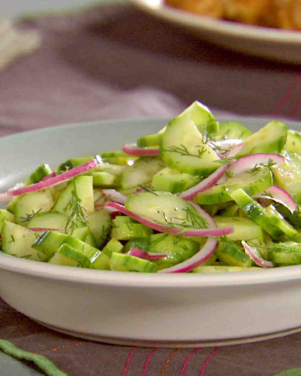 Cucumber Onion Salad
 Cucumber Red ion and Dill Salad Recipe & Video