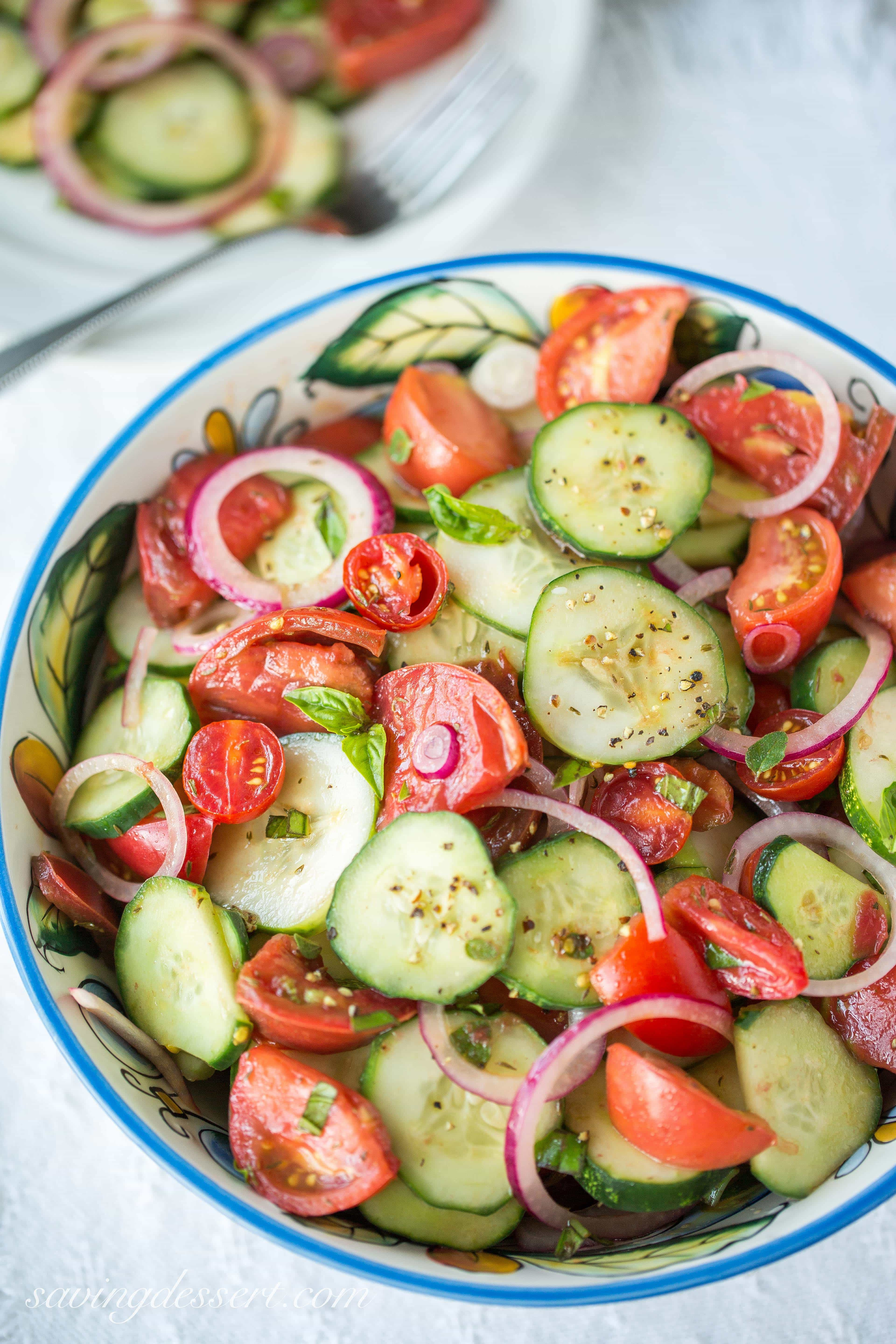 Cucumber Onion Tomato Salad
 Heirloom Tomato Salad with Cucumbers & ion garden to