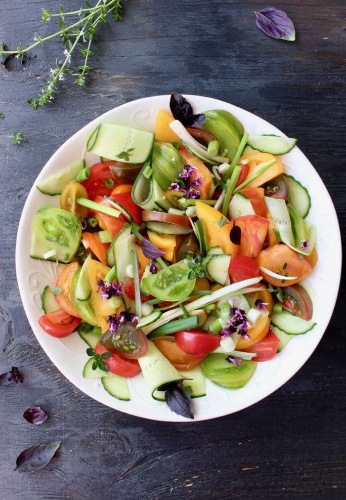 Cucumber Onion Tomato Salad
 Tomato ion Cucumber Salad Recipe Veggie Society