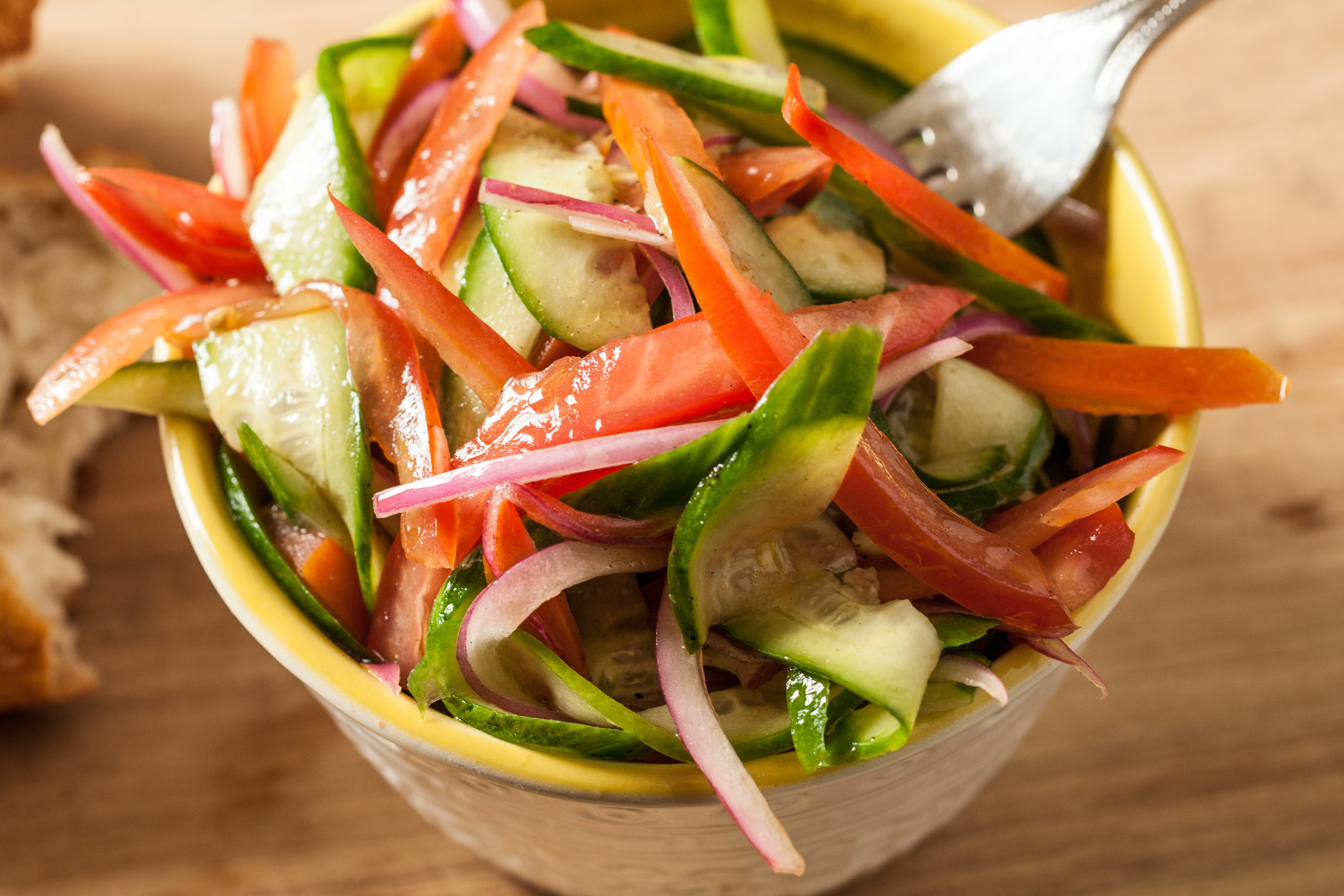 Cucumber Onion Tomato Salad
 tomato and onion salad recipe