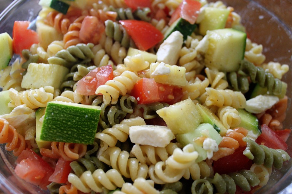 Cucumber Pasta Salad
 cucumber pasta salad