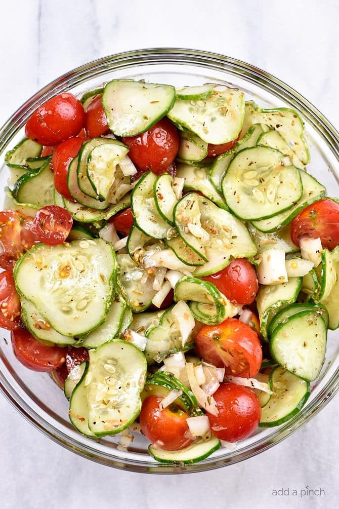 Cucumber Tomato Onion Salad
 Cucumber and Tomato Salad Recipe Add a Pinch