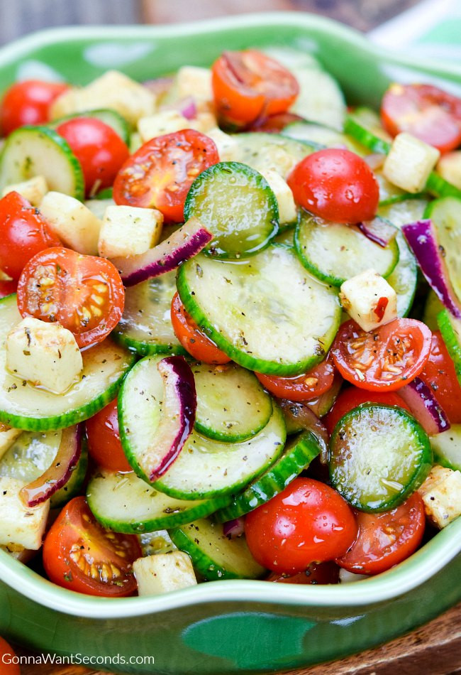 Cucumber Tomato Salad Recipe
 Baked Almond and Rosemary Chicken Gonna Want Seconds