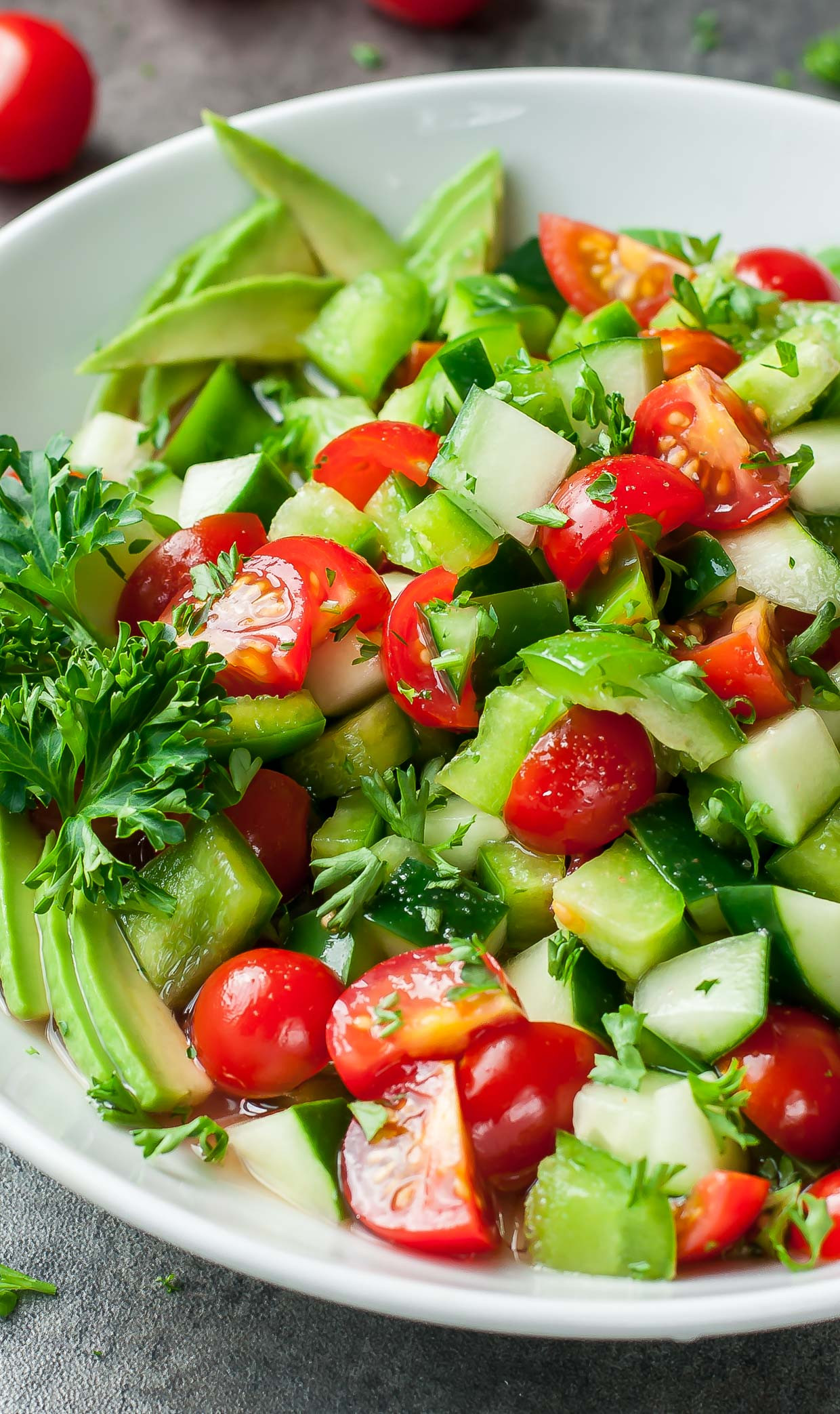 Cucumber Tomato Salad Recipe
 Healthy Tomato Cucumber Salad Recipe Peas and Crayons