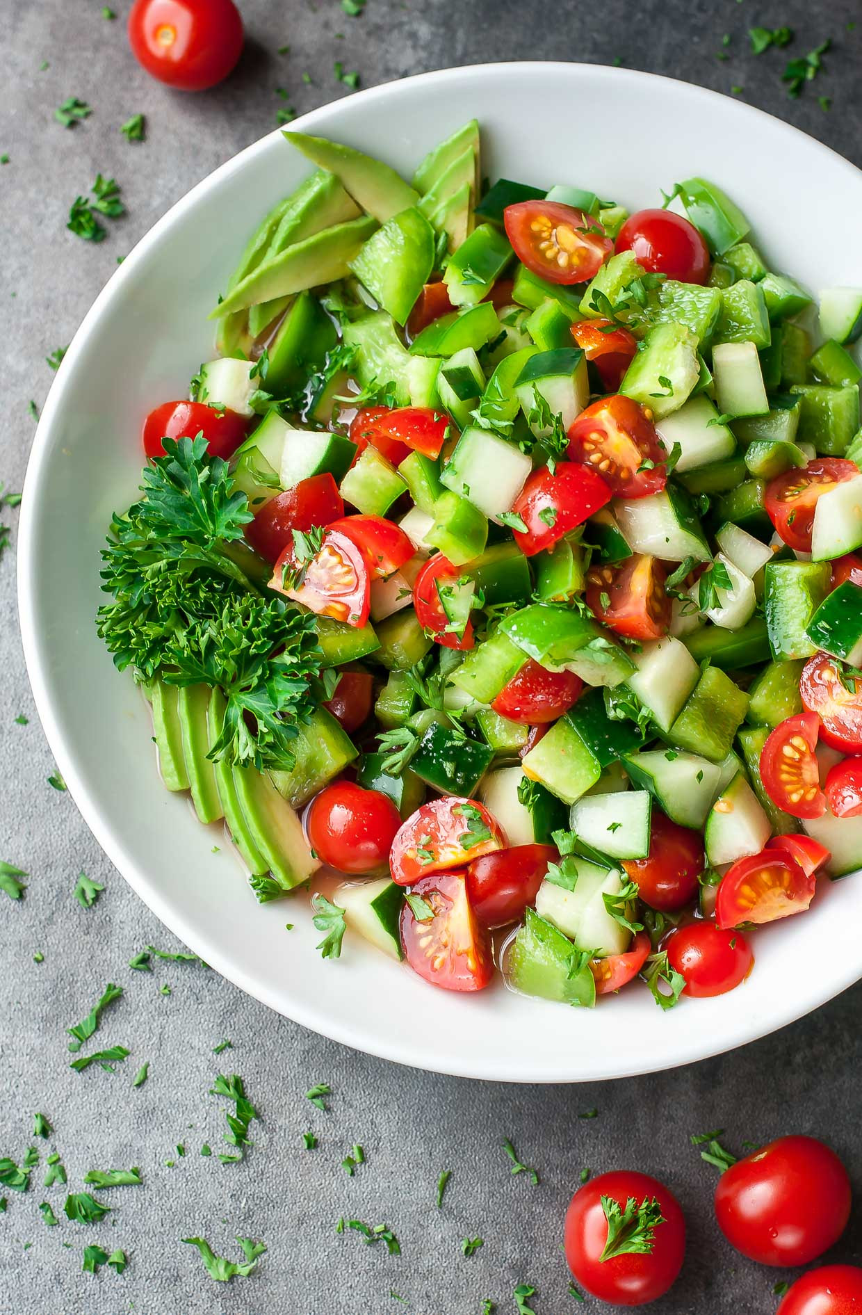 Cucumber Tomato Salad Recipe
 Healthy Tomato Cucumber Salad Recipe Peas and Crayons