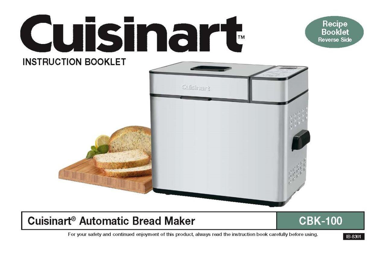 Cuisinart Bread Machine Recipes
 Cuisinart CBK100 CBK200 Bread Maker Machine Replacement