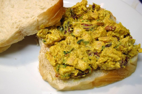Curry Chicken Salad Recipe
 Indian Inspired Curry Chicken Salad & Wheat Chapati Bread