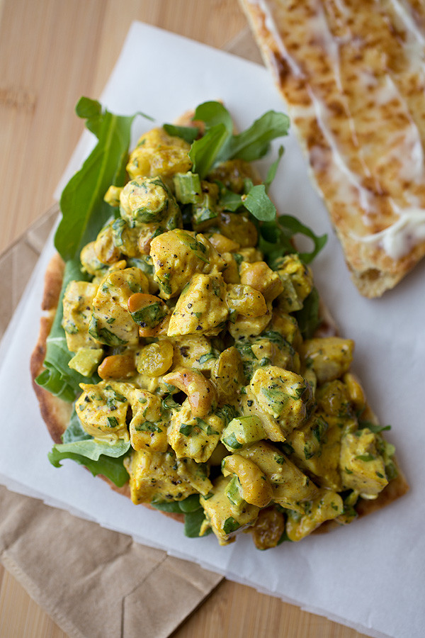 Curry Chicken Salad Recipe
 Sweet & Lightly Spicy Curried Chicken Salad Sandwich on