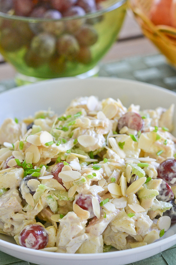 Curry Chicken Salad With Grapes
 Curried Chicken Salad with Apples and Grapes Salu Salo