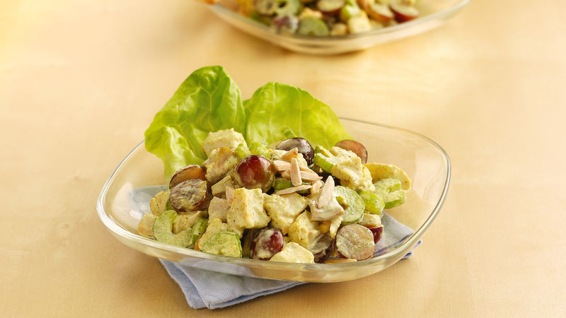 Curry Chicken Salad With Grapes
 Curried Chicken and Grape Salad Recipe BettyCrocker