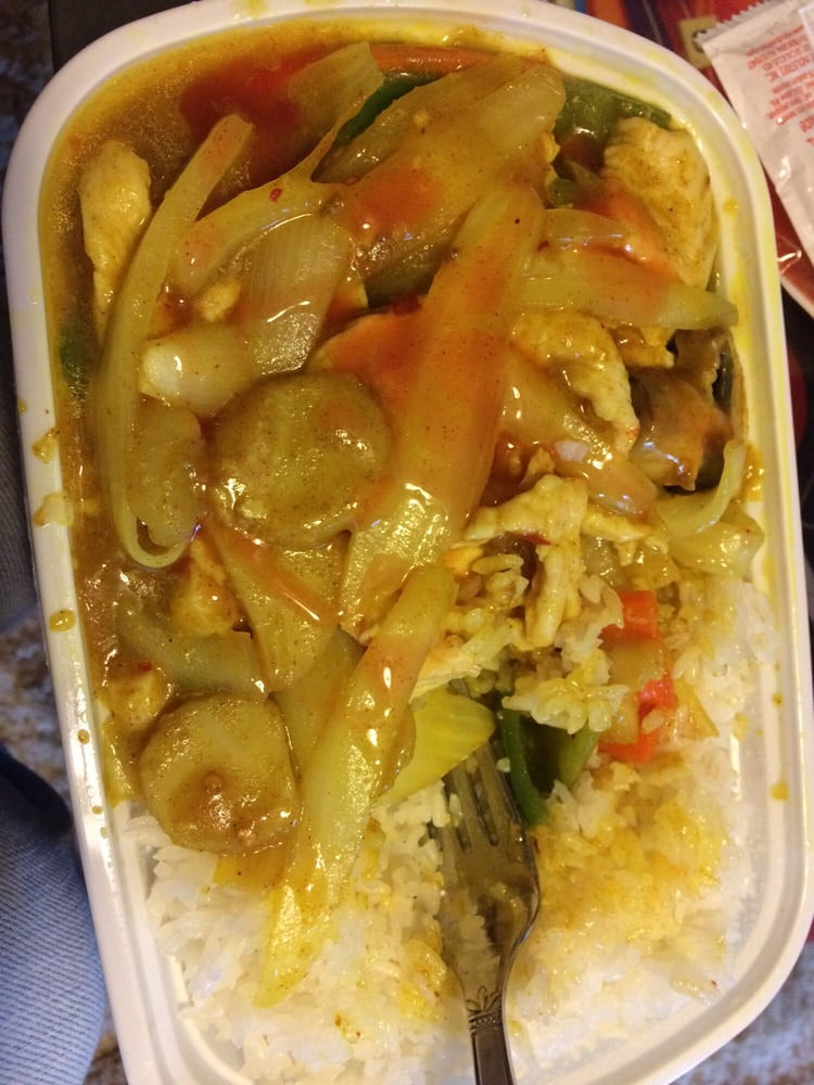 Curry Chicken With Onion
 Curry chicken onion w white rice Yelp