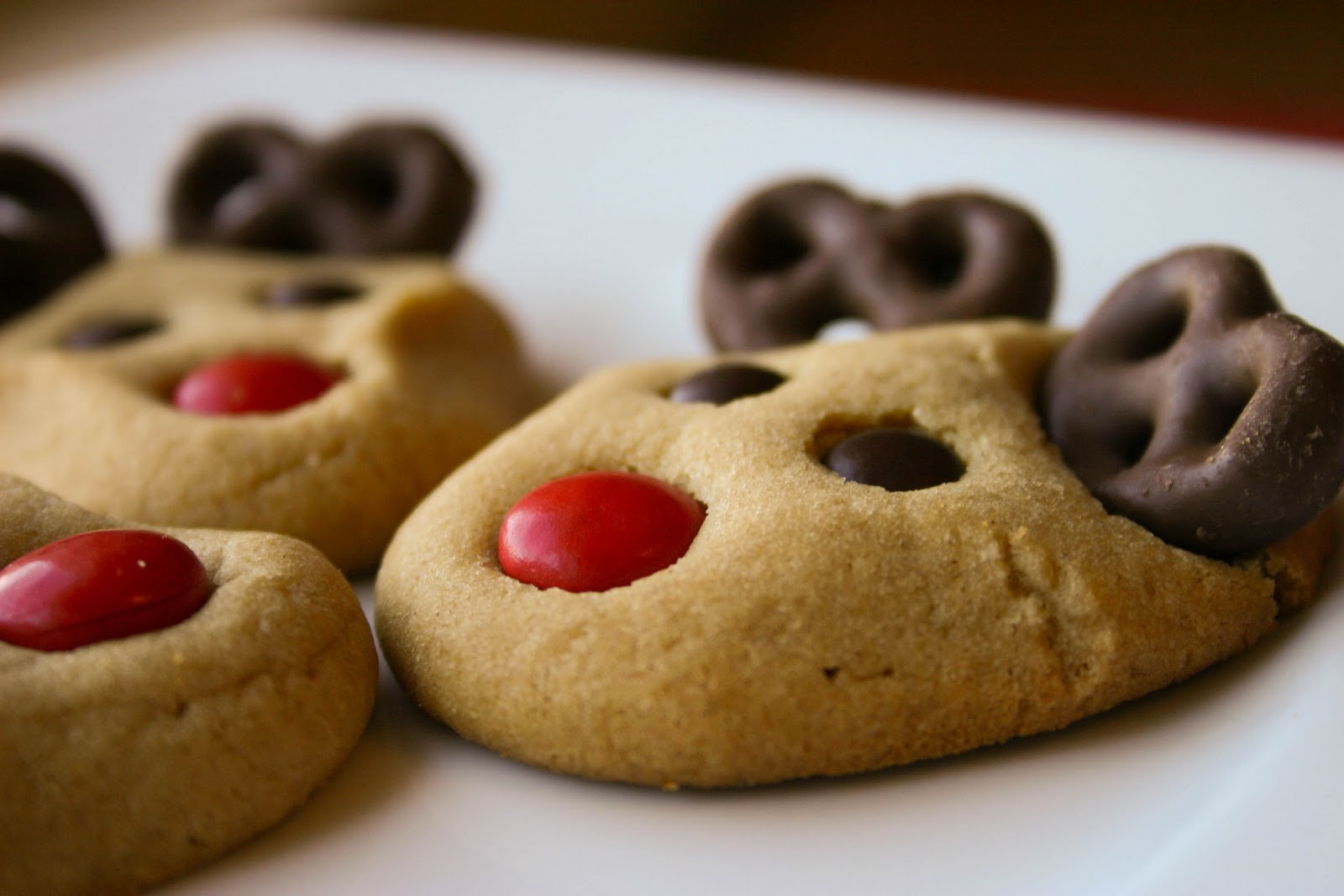 Cute Christmas Cookies
 Bakergirl Peanut Butter Reindeer Cookies